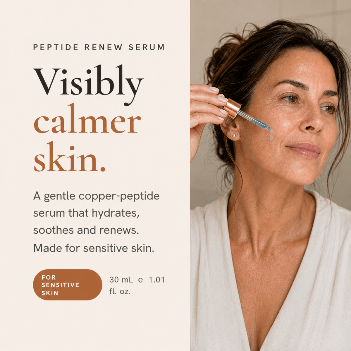 Peptide RENEW Serum - Copper Glow Co.