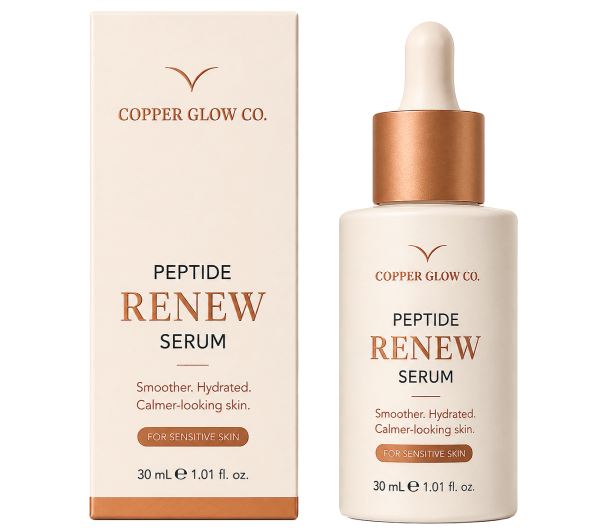 Peptide RENEW Serum - Copper Glow Co.